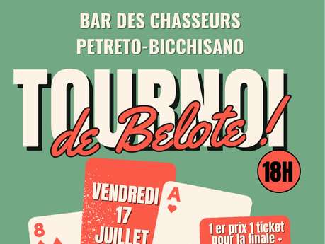 Tournoi de belote au Bar des Chasseurs