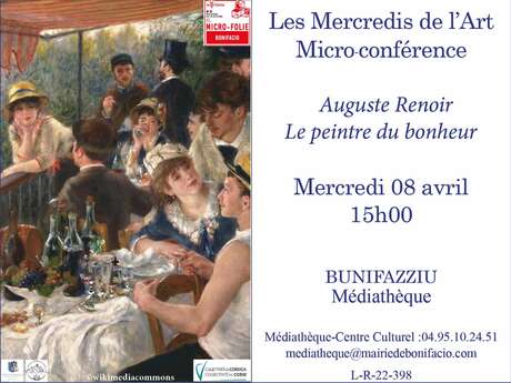 MICRO-CONFÉRENCE : AUGUSTE RENOIR, LE PEINTRE DU BONHEUR
