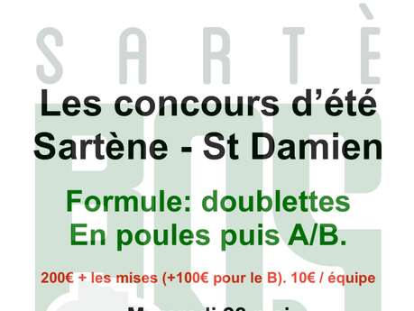 Les concours de boules de l'été à Sartène
