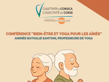 Conférence "Bien-être et yoga pour les aînés" à la Médiathèque de Petreto-Bicchisano