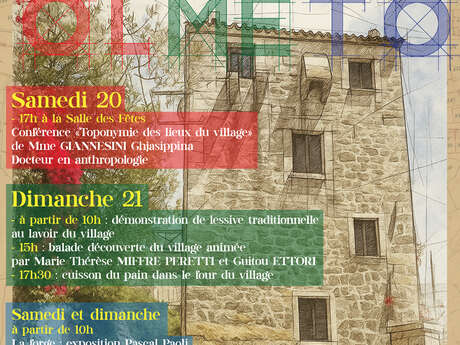 Les journées du Patrimoine à Olmeto