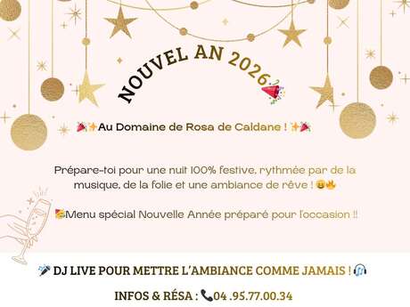 Réveillon du Nouvel An au Domaine Rosa de Caldane