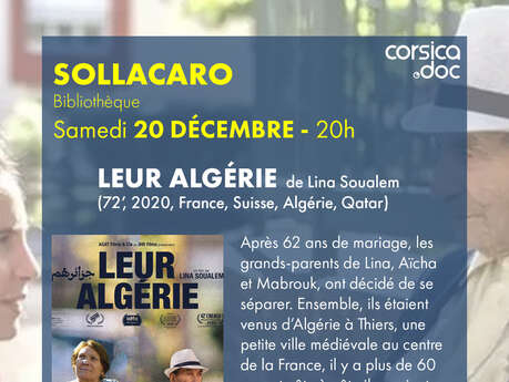 Ciné-village à Sollacaro : Projection du film "Leur Algérie" de Lina Soualem