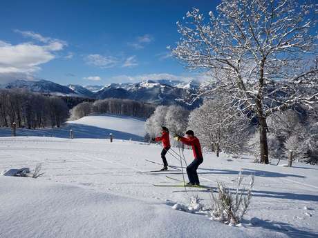 Cross-Country Skiing at the ski resort of Chioula