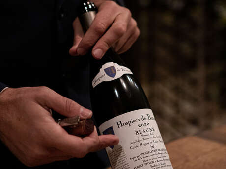 Menu à l'occasion de la Vente des Vins des Hospices de Beaune à la Table de Levernois