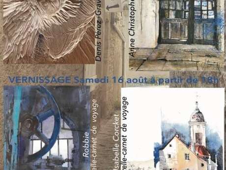 Exposition Denis Perez, Anne Christophe, Robbie et Isabelle Corcket