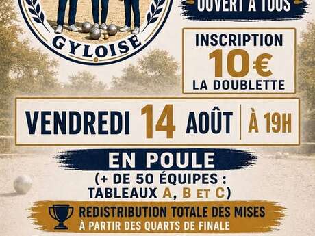Concours de pétanque à Gy
