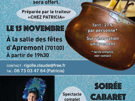 Fondue Savoyarde et soirée Cabaret avec Carmen Cruz