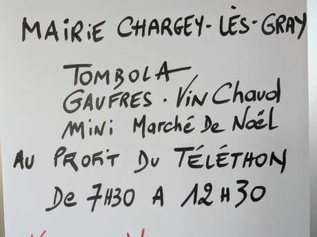 Mini marché de Noël au profit du Téléthon