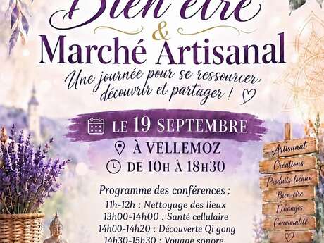 Bien-être et marché artisanal à Vellemoz