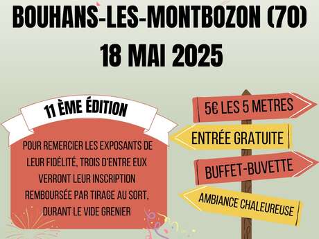 Vide grenier à Bouhans-les-Montbozon