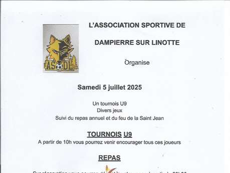 Feu de la Saint Jean à Dampierre sur Linotte