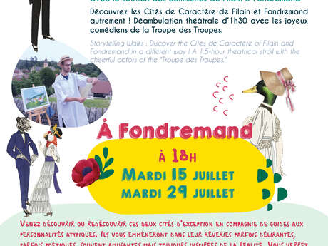 Visites théâtralisées avec la Troupe des Troupes à Fondremand