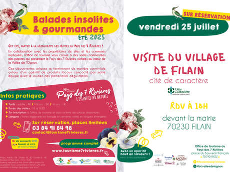 Visite du village de Filain