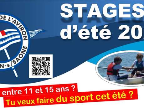 Stages d'été 2025 de l'aviron de Chalon-sur-Saône