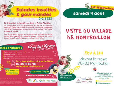 Visite du village de Montboillon