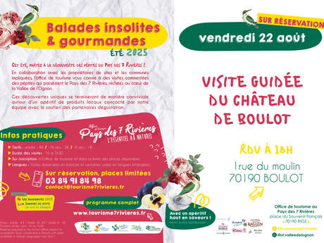 Visite guidée du Château de Boulot
