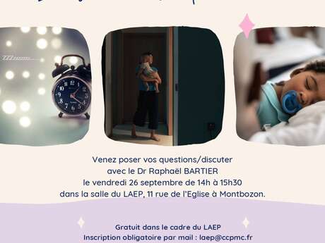 Echange autour du sommeil du bébé à Montbozon