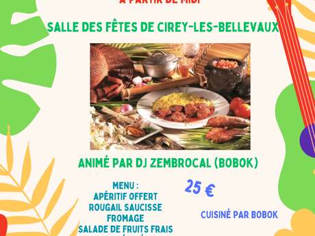 Repas réunionnais à Cirey les Bellevaux
