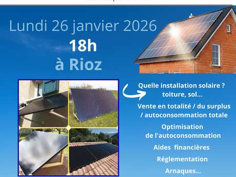 Réunion d'information photovoltaïque à Rioz