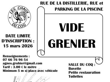 Vide grenier à Chaux la Lotière