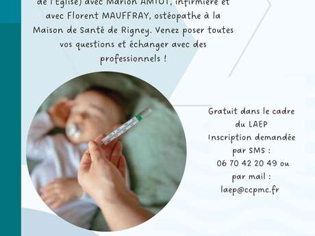 Atelier sur les "petits maux du quotidien chez le jeune enfant, repère pour les parents" à Montbozon