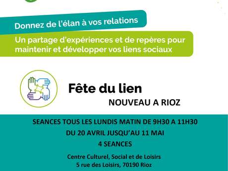 Vous souhaitez donner de l’élan à vos relations et partager un moment convivial ? à RIOZ