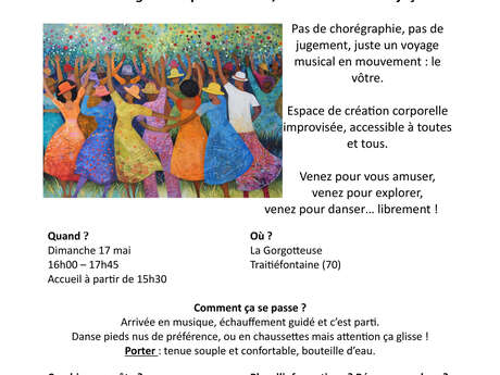 Danse libre en groupe à Traitiéfontaine