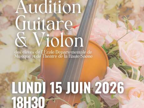 Audition guitare & violon à Rioz