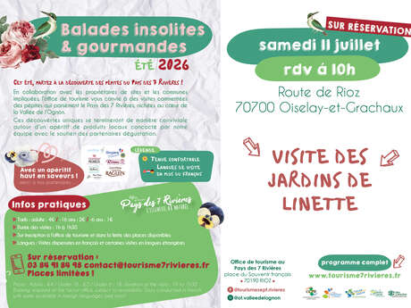 Visite des Jardins de Linette