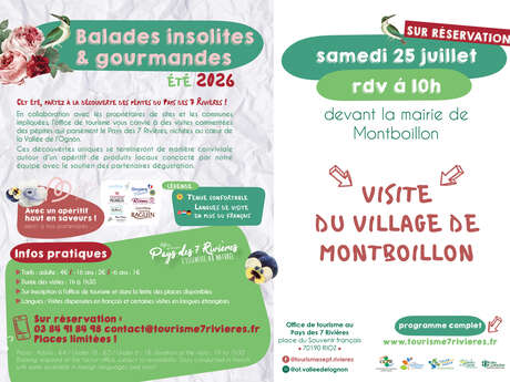 Visite du village de Montboillon