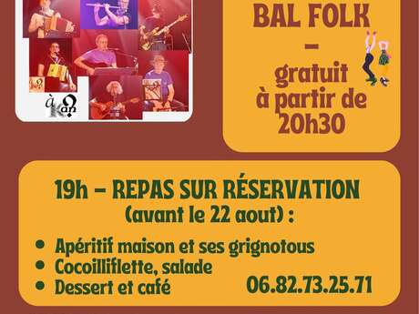 Soirée bal folk à Fondremand
