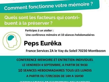 Ateliers "Bonjours" conférence mémoire et entretien individuel