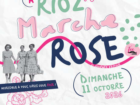 Marche Rose au bord du lac à Rioz