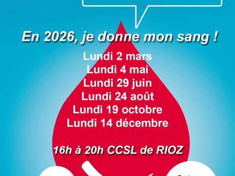 Don du sang à Rioz