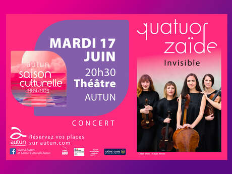 Concert Quatuor Zaïde - Invisible