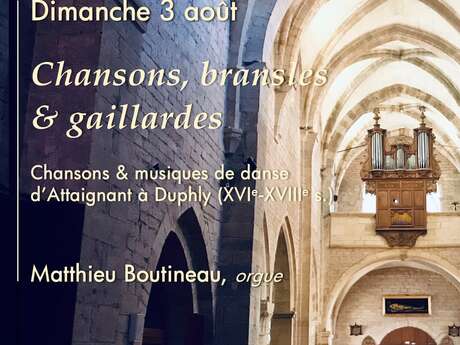 Moment d'orgue de l'été par Matthieu Boutineau (Dole)