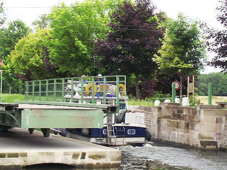 Pont tournant à la main