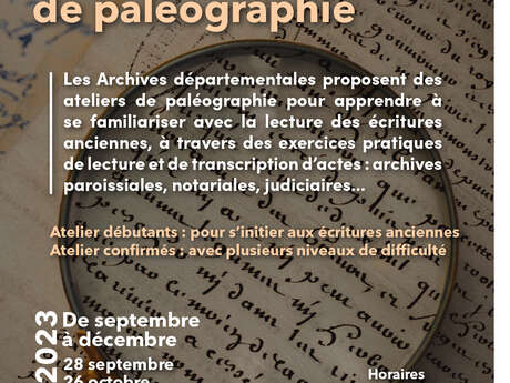 Atelier de paléographie