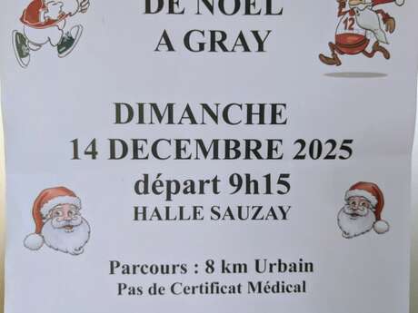 Course ou marche de Noël