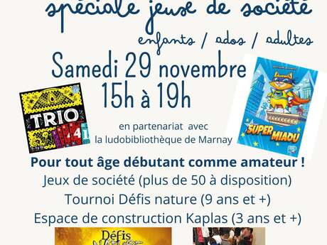 Après-midi spécial jeux de société
