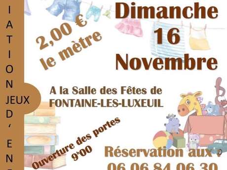 Bourse aux jouets, vêtements, puériculture et déco de Noël