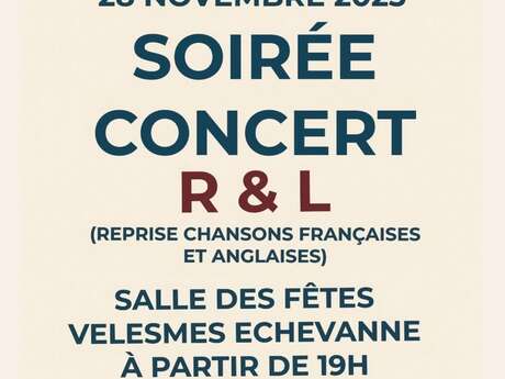 Soirée concert R & L au profit du Téléthon