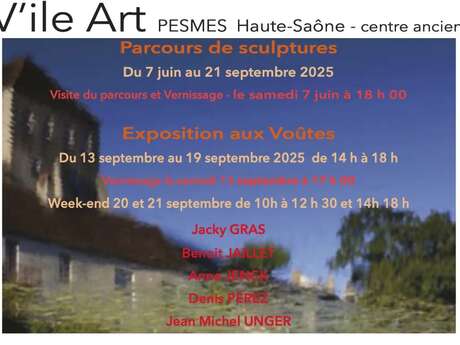 Exposition aux Voûtes : 5 artistes de V'ile Art