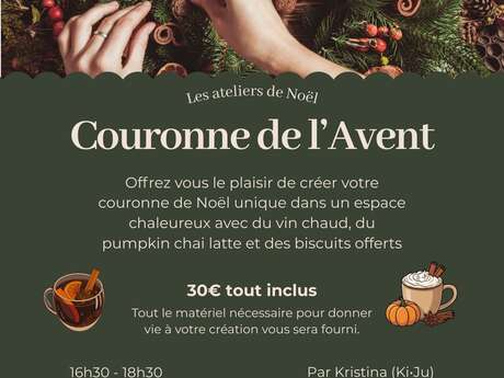 Atelier de Noël - Couronne de l'Avent