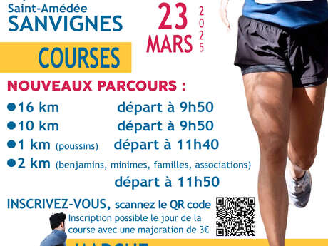 Course nature des lacs de Sanvignes