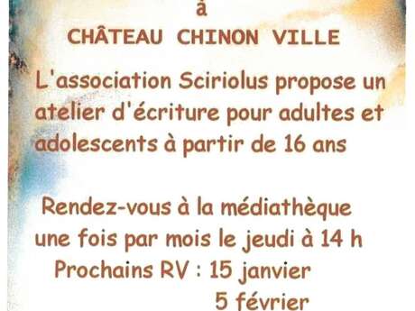 Atelier d'écriture imaginative