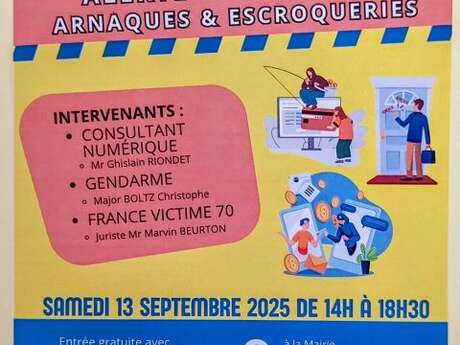 Conférence : Alerte prévention arnaques & escroqueries Conférence : Alerte prévention arnaques & escroqueries