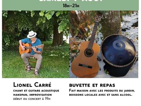 Musique au Jardin - Guitare, chant et improvisation handpan