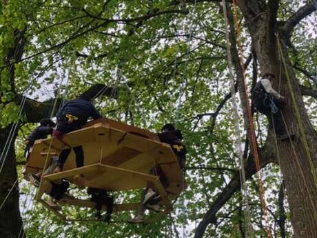 Apéro perché dans les arbres à Choye Apéro perché dans les arbres à Choye